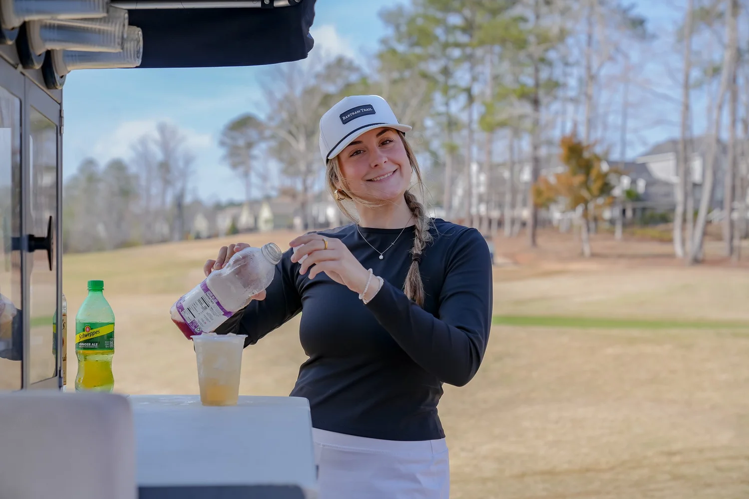 Refreshments served on the course
